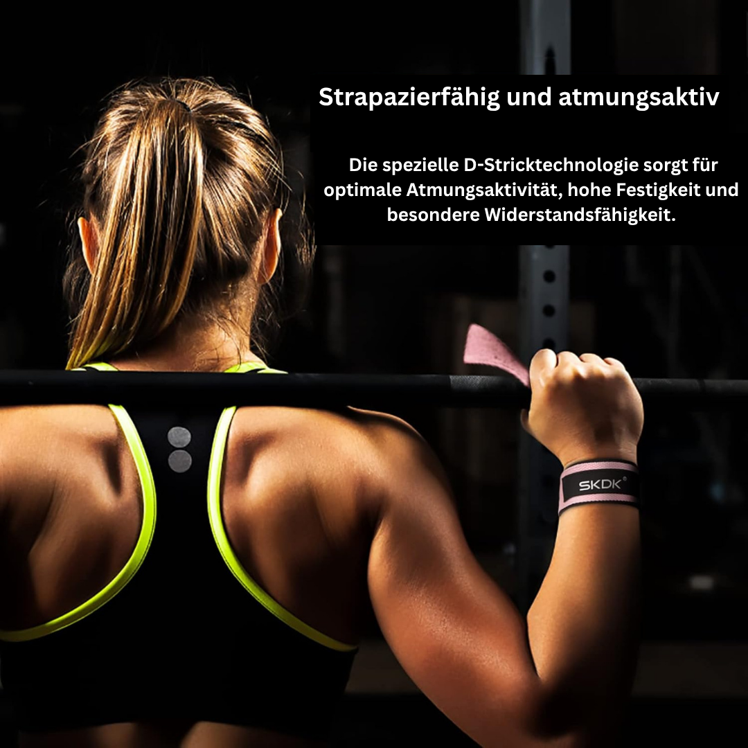 Ironpulse SKDK Zughilfen – Lifting Straps für Männer & Frauen | Deadlift, Kreuzheben, Krafttraining