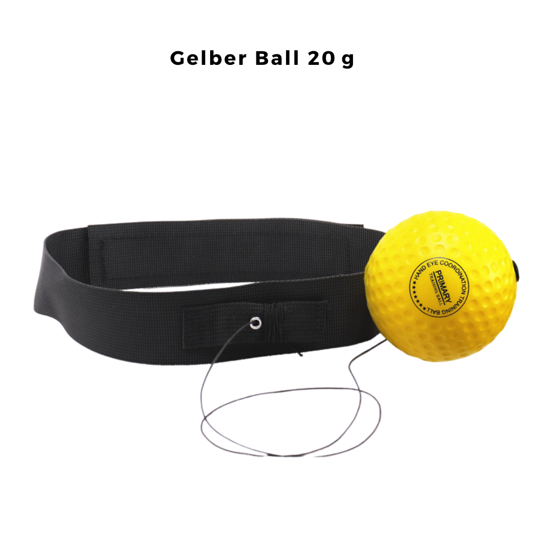 Reflexball-Set für Reaktion & Koordination – 4 Bälle + 2 Stirnbänder + Zubehör