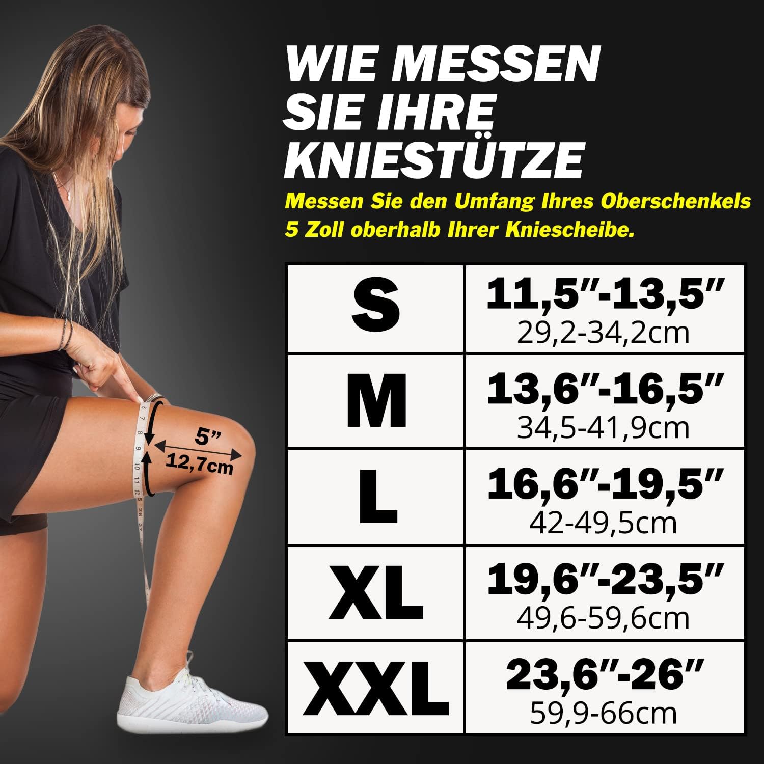 IRONPULSE™ 3D-Kompressions-Kniebandage – Stabilität & Support für dein Training